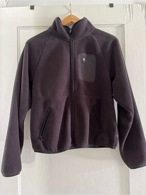 Loft Lou & Grey Black Full-Zip Fleece Jacket